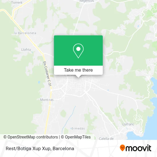 Rest/Botiga Xup Xup map