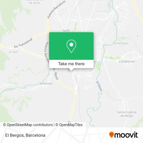El Bergos map