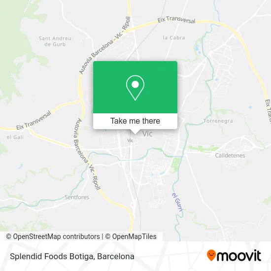 Splendid Foods Botiga map