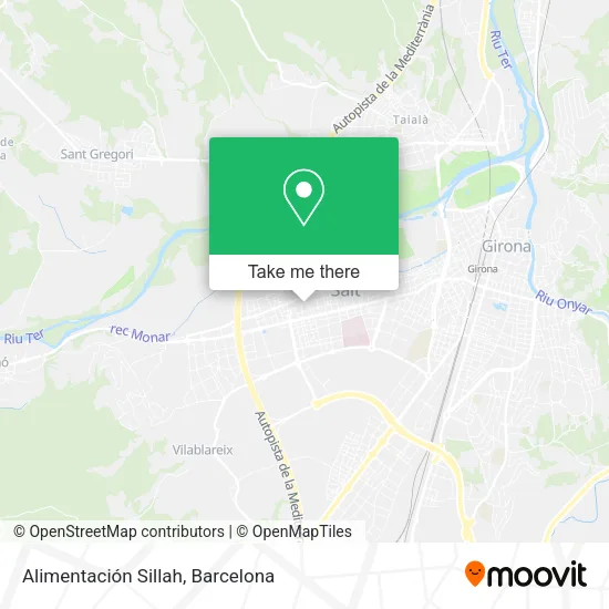 Alimentación Sillah map