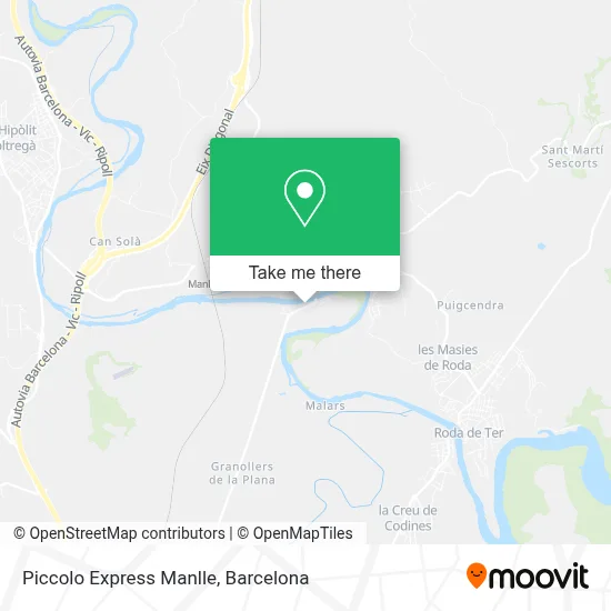 Piccolo Express Manlle map