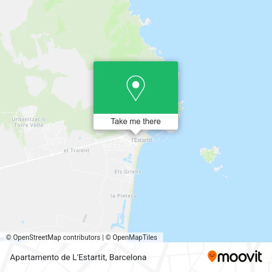 Apartamento de L'Estartit map
