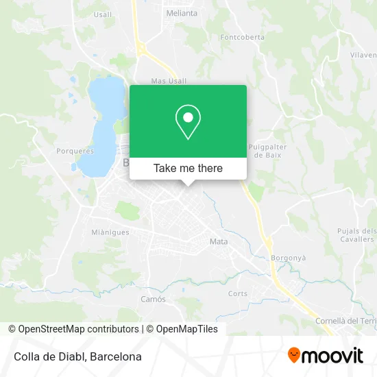 Colla de Diabl map