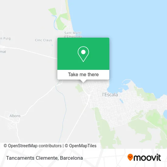 Tancaments Clemente map