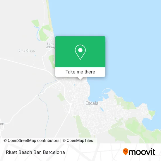 Riuet Beach Bar map