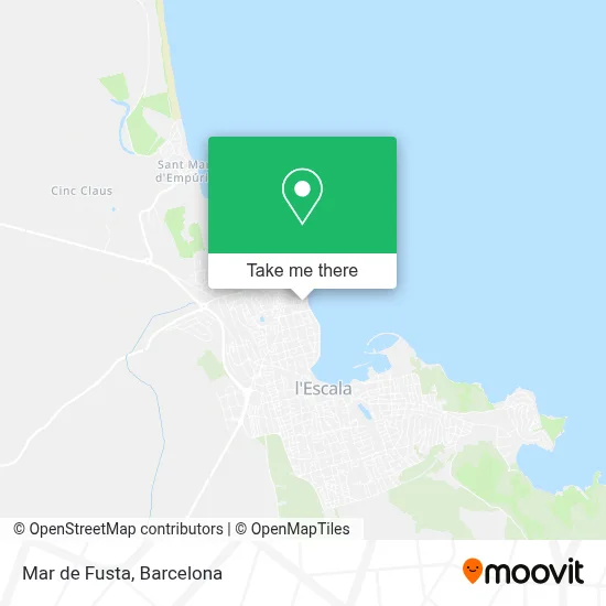 Mar de Fusta map
