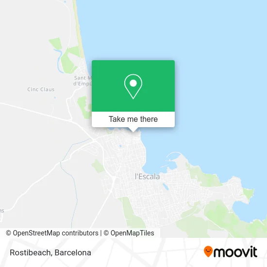 Rostibeach map