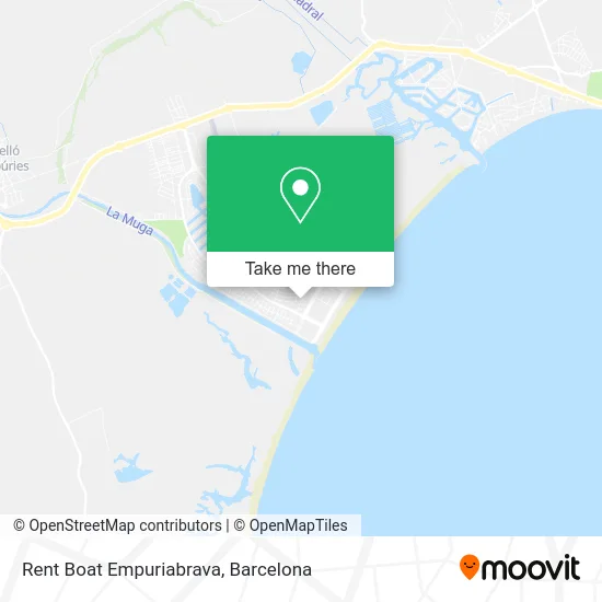 Rent Boat Empuriabrava map