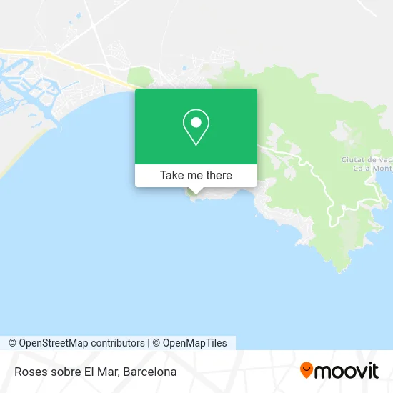 Roses sobre El Mar map