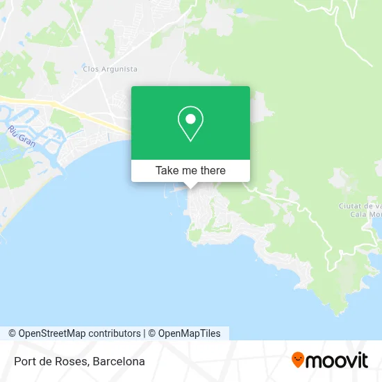 Port de Roses map