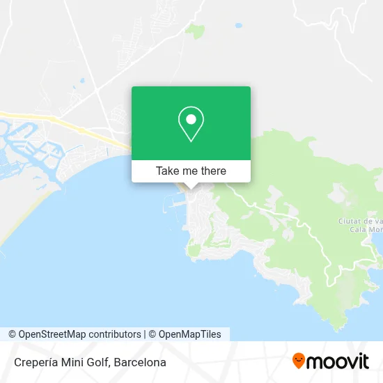 Crepería Mini Golf map