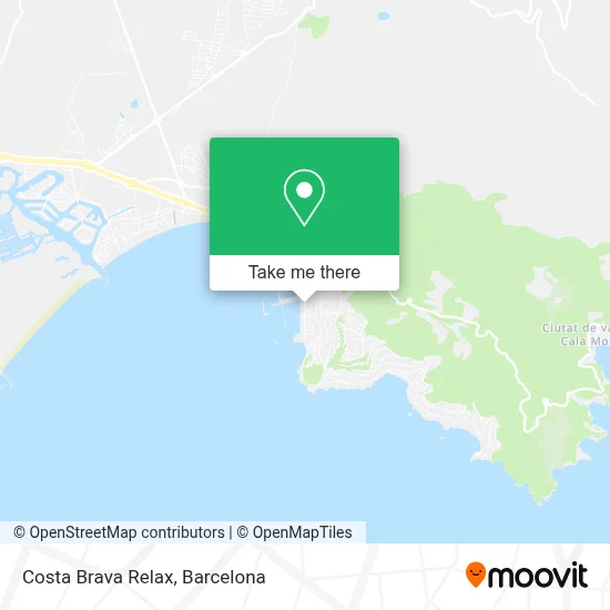Costa Brava Relax map