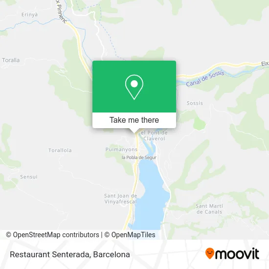 Restaurant Senterada map