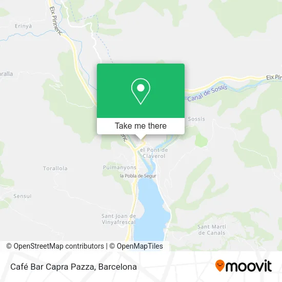 mapa Café Bar Capra Pazza