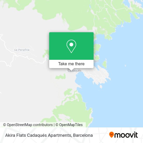 Akira Flats Cadaqués Apartments map