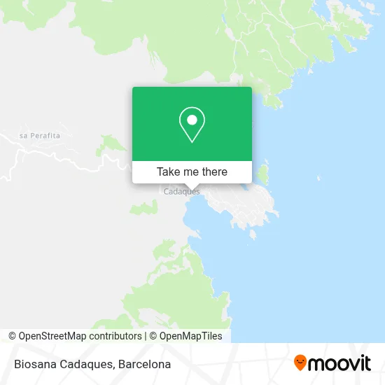 Biosana Cadaques map