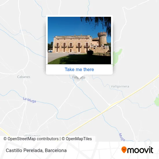 Castillo Perelada map