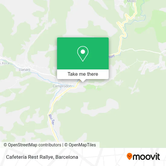Cafetería Rest Rallye map