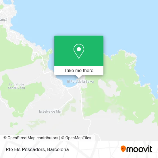 Rte Els Pescadors map