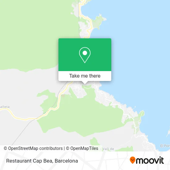 Restaurant Cap Bea map