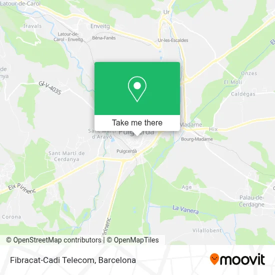 Fibracat-Cadi Telecom map