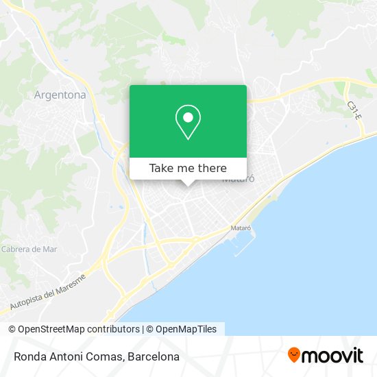 Ronda Antoni Comas map