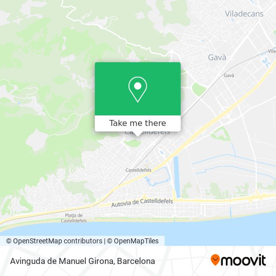 Avinguda de Manuel Girona map