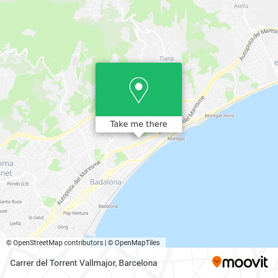 Carrer del Torrent Vallmajor map