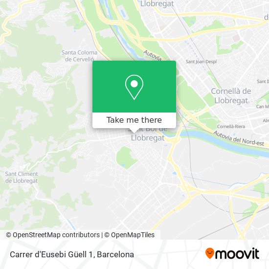 Carrer d'Eusebi Güell 1 map