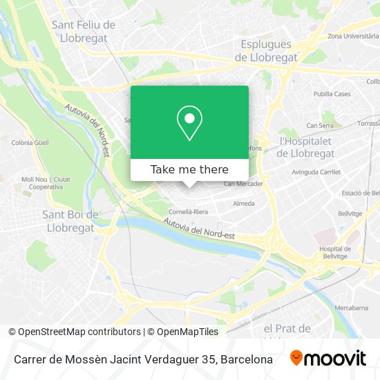 Carrer de Mossèn Jacint Verdaguer 35 map