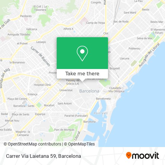 Carrer Via Laietana 59 map