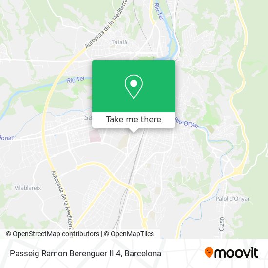 mapa Passeig Ramon Berenguer II 4