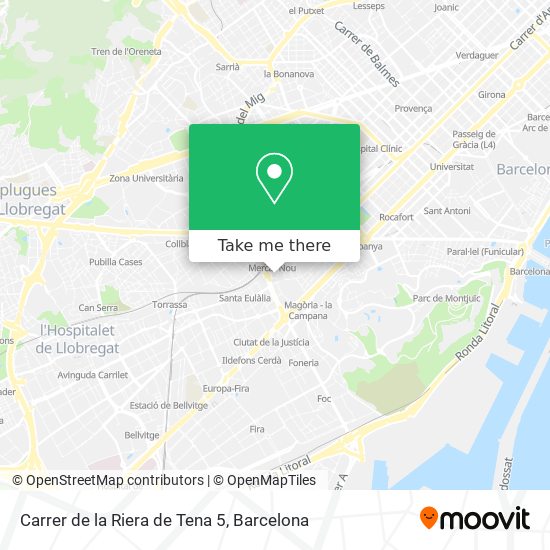 Carrer de la Riera de Tena 5 map