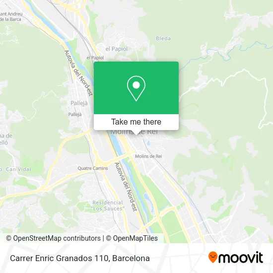 Carrer Enric Granados 110 map