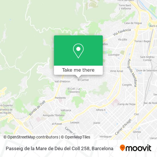 Passeig de la Mare de Déu del Coll 258 map
