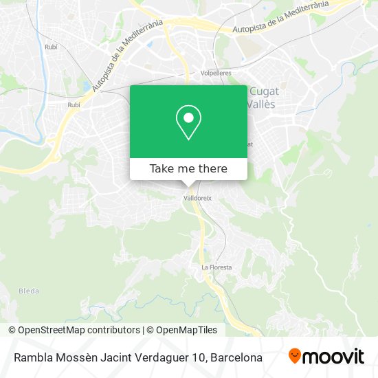 mapa Rambla Mossèn Jacint Verdaguer 10