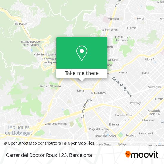 Carrer del Doctor Roux 123 map