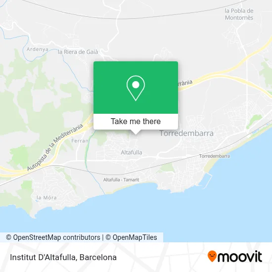 Institut D'Altafulla map