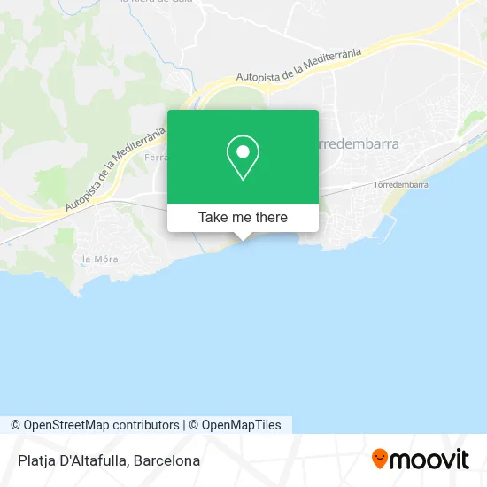 Platja D'Altafulla map