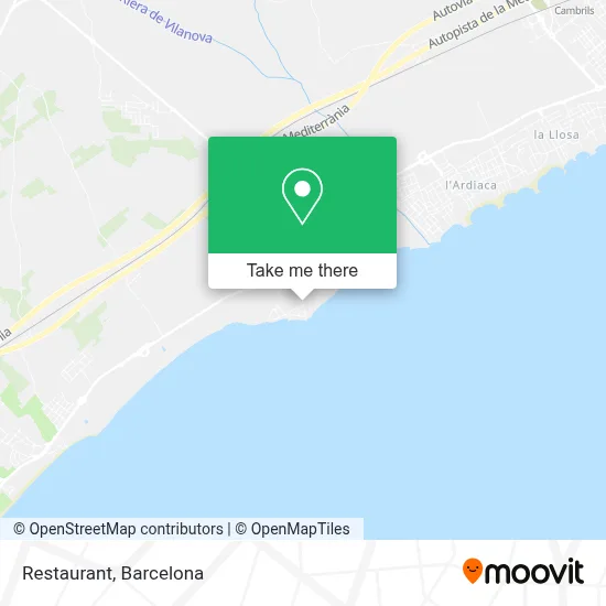 Restaurant map