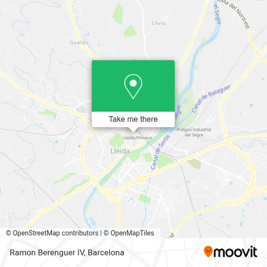 Ramon Berenguer IV map