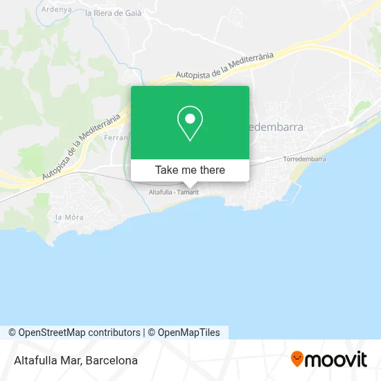 Altafulla Mar map