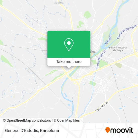 General D'Estudis map