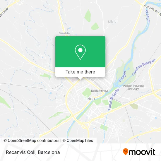 Recanvis Coll map