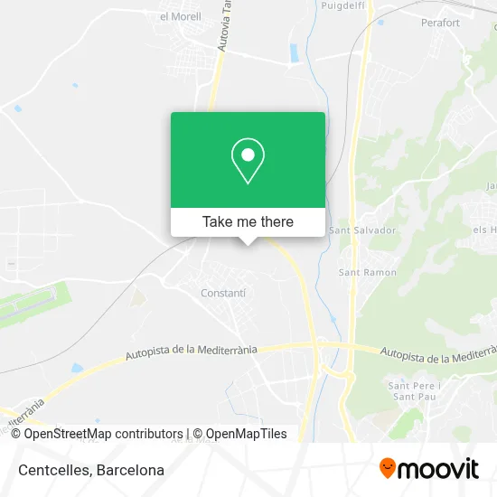 Centcelles map