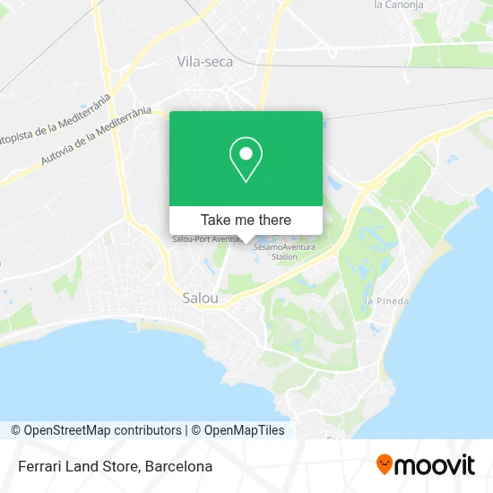 Ferrari Land Store map