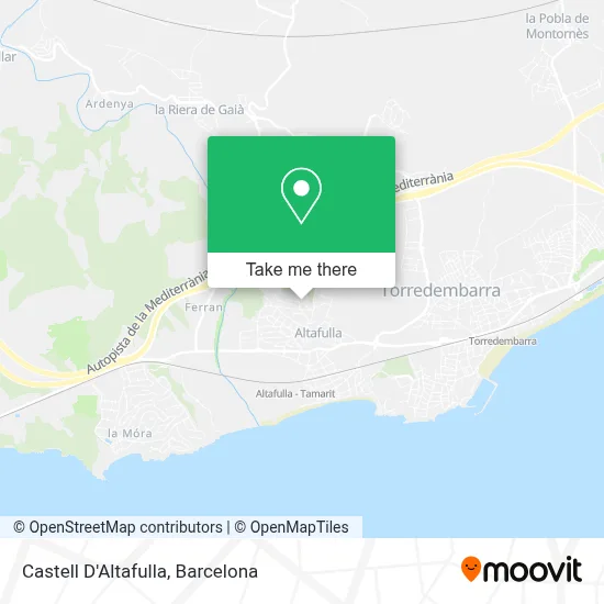 Castell D'Altafulla map