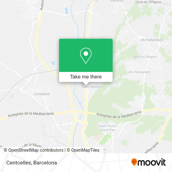 Centcelles map