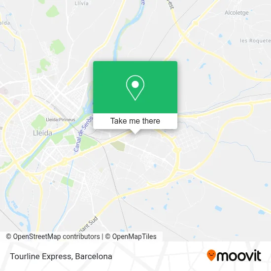 Tourline Express map