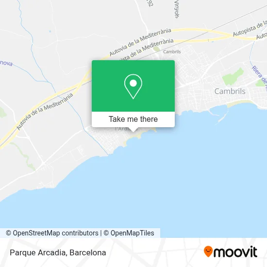 Parque Arcadia map